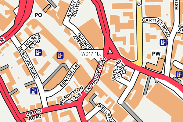 WD17 1LJ map - OS OpenMap – Local (Ordnance Survey) WD17 1LJ map - OS OpenMap – Local (Ordnance Survey)