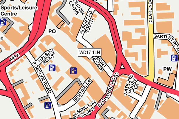 WD17 1LN map - OS OpenMap – Local (Ordnance Survey) WD17 1LN map - OS OpenMap – Local (Ordnance Survey)