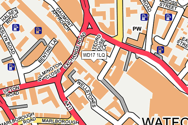 WD17 1LQ map - OS OpenMap – Local (Ordnance Survey) WD17 1LQ map - OS OpenMap – Local (Ordnance Survey)