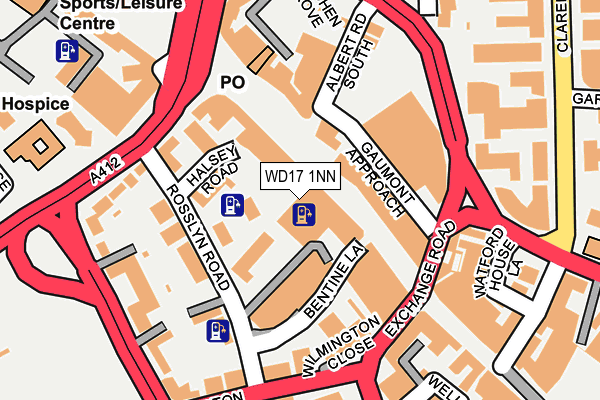 WD17 1NN map - OS OpenMap – Local (Ordnance Survey) WD17 1NN map - OS OpenMap – Local (Ordnance Survey)