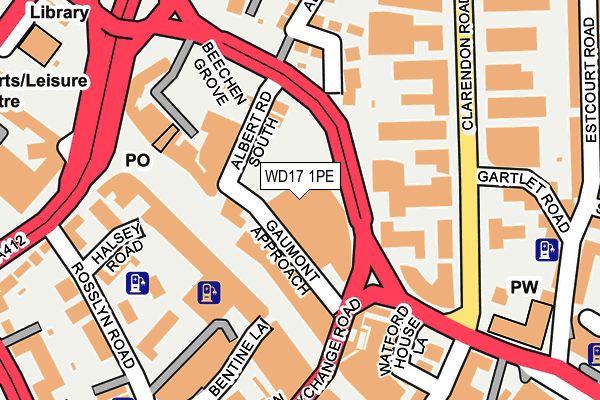 WD17 1PE map - OS OpenMap – Local (Ordnance Survey) WD17 1PE map - OS OpenMap – Local (Ordnance Survey)