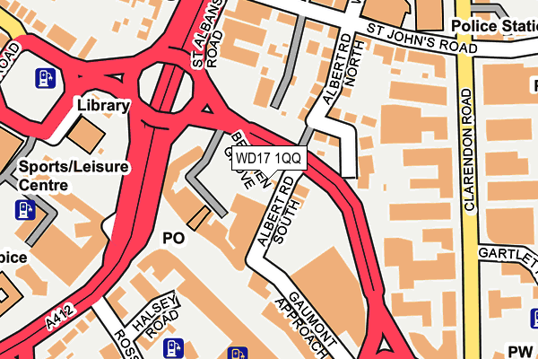 WD17 1QQ map - OS OpenMap – Local (Ordnance Survey) WD17 1QQ map - OS OpenMap – Local (Ordnance Survey)