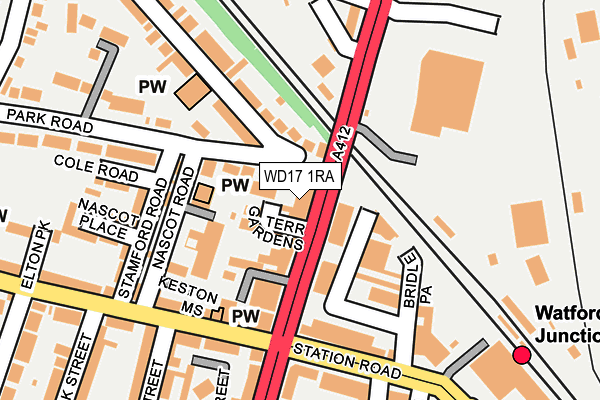 WD17 1RA map - OS OpenMap – Local (Ordnance Survey) WD17 1RA map - OS OpenMap – Local (Ordnance Survey)