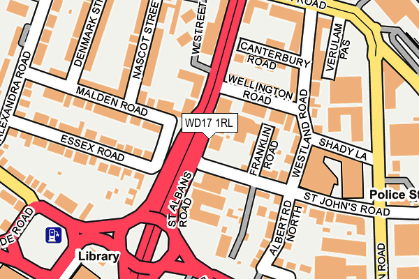 WD17 1RL map - OS OpenMap – Local (Ordnance Survey) WD17 1RL map - OS OpenMap – Local (Ordnance Survey)
