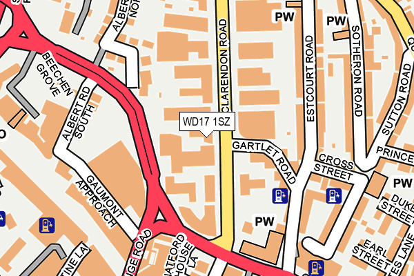 WD17 1SZ map - OS OpenMap – Local (Ordnance Survey) WD17 1SZ map - OS OpenMap – Local (Ordnance Survey)