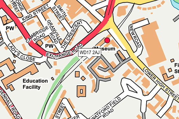 WD17 2AJ map - OS OpenMap – Local (Ordnance Survey) WD17 2AJ map - OS OpenMap – Local (Ordnance Survey)