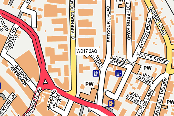 WD17 2AQ map - OS OpenMap – Local (Ordnance Survey) WD17 2AQ map - OS OpenMap – Local (Ordnance Survey)