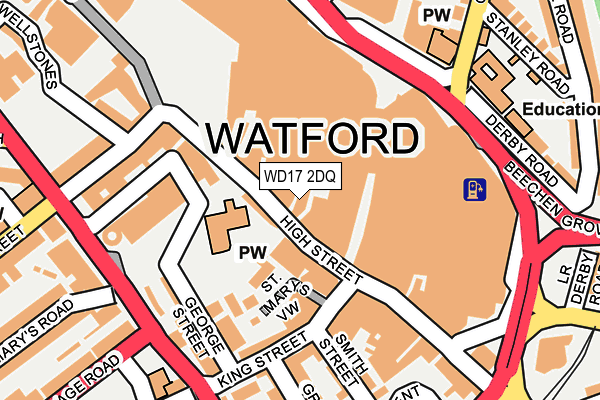 WD17 2DQ map - OS OpenMap – Local (Ordnance Survey) WD17 2DQ map - OS OpenMap – Local (Ordnance Survey)