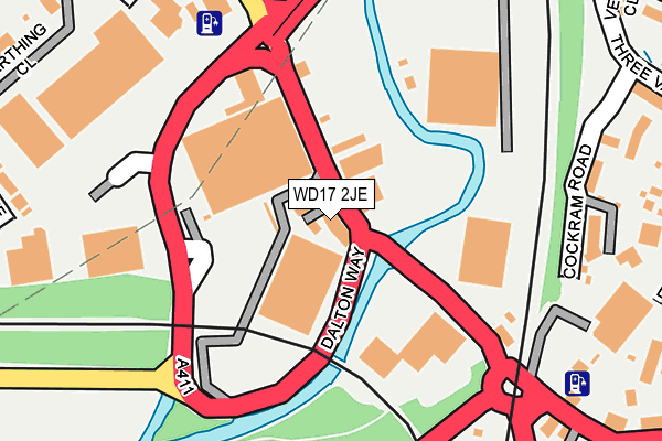 WD17 2JE map - OS OpenMap – Local (Ordnance Survey) WD17 2JE map - OS OpenMap – Local (Ordnance Survey)