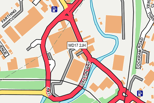 WD17 2JH map - OS OpenMap – Local (Ordnance Survey) WD17 2JH map - OS OpenMap – Local (Ordnance Survey)