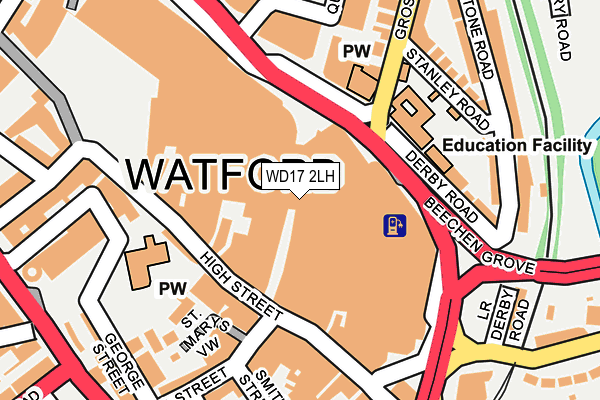 WD17 2LH map - OS OpenMap – Local (Ordnance Survey) WD17 2LH map - OS OpenMap – Local (Ordnance Survey)