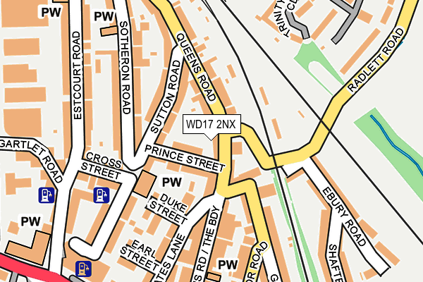 WD17 2NX map - OS OpenMap – Local (Ordnance Survey) WD17 2NX map - OS OpenMap – Local (Ordnance Survey)