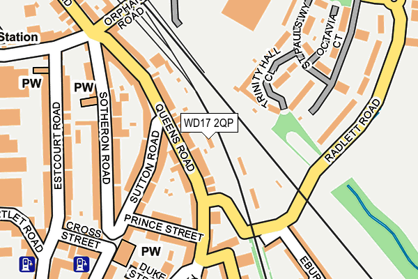WD17 2QP map - OS OpenMap – Local (Ordnance Survey) WD17 2QP map - OS OpenMap – Local (Ordnance Survey)