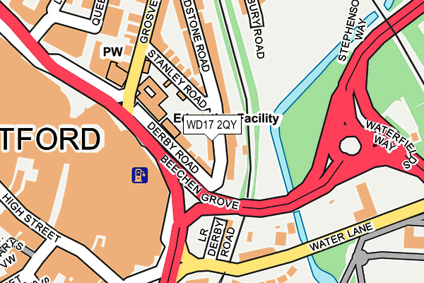 WD17 2QY map - OS OpenMap – Local (Ordnance Survey) WD17 2QY map - OS OpenMap – Local (Ordnance Survey)