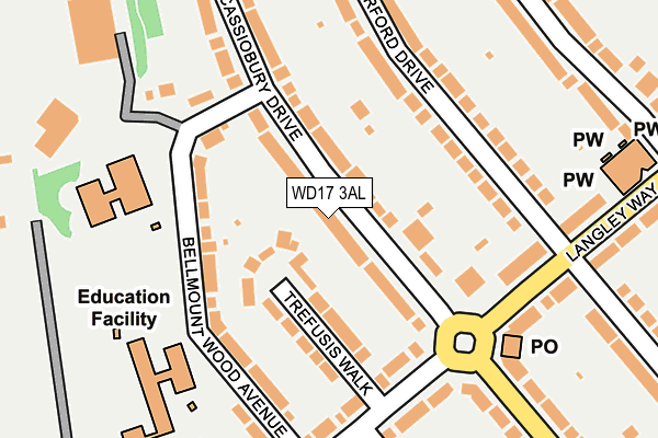WD17 3AL map - OS OpenMap – Local (Ordnance Survey) WD17 3AL map - OS OpenMap – Local (Ordnance Survey)