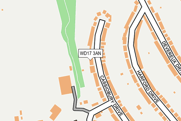 WD17 3AN map - OS OpenMap – Local (Ordnance Survey) WD17 3AN map - OS OpenMap – Local (Ordnance Survey)