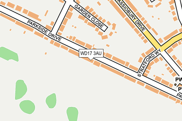 WD17 3AU map - OS OpenMap – Local (Ordnance Survey) WD17 3AU map - OS OpenMap – Local (Ordnance Survey)