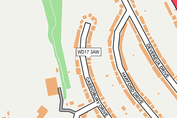 WD17 3AW map - OS OpenMap – Local (Ordnance Survey) WD17 3AW map - OS OpenMap – Local (Ordnance Survey)
