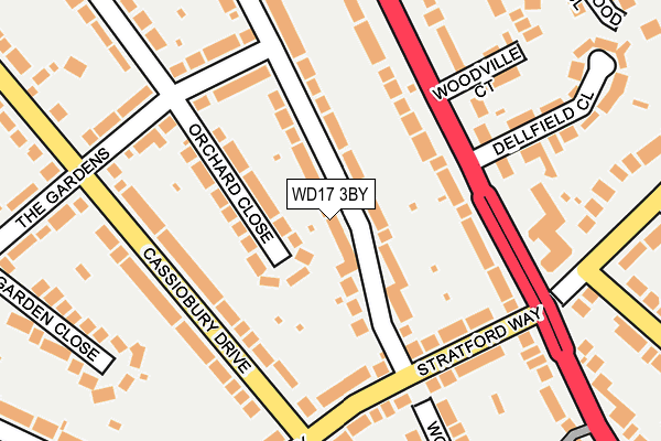 WD17 3BY map - OS OpenMap – Local (Ordnance Survey)
