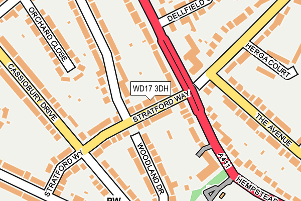 WD17 3DH map - OS OpenMap – Local (Ordnance Survey) WD17 3DH map - OS OpenMap – Local (Ordnance Survey)