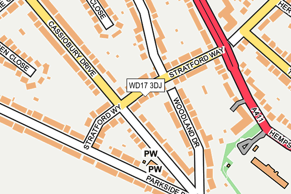 WD17 3DJ map - OS OpenMap – Local (Ordnance Survey) WD17 3DJ map - OS OpenMap – Local (Ordnance Survey)