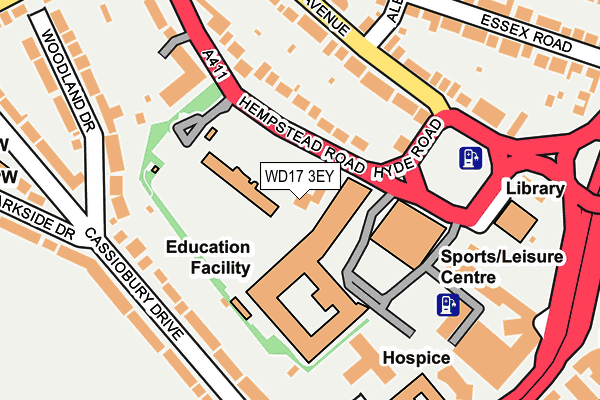 WD17 3EY map - OS OpenMap – Local (Ordnance Survey) WD17 3EY map - OS OpenMap – Local (Ordnance Survey)