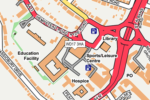 WD17 3HA map - OS OpenMap – Local (Ordnance Survey) WD17 3HA map - OS OpenMap – Local (Ordnance Survey)