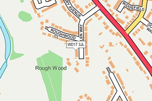 WD17 3JL map - OS OpenMap – Local (Ordnance Survey) WD17 3JL map - OS OpenMap – Local (Ordnance Survey)