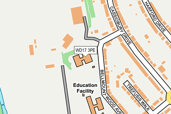 WD17 3PE map - OS OpenMap – Local (Ordnance Survey) WD17 3PE map - OS OpenMap – Local (Ordnance Survey)