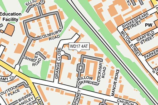WD17 4AT map - OS OpenMap – Local (Ordnance Survey) WD17 4AT map - OS OpenMap – Local (Ordnance Survey)