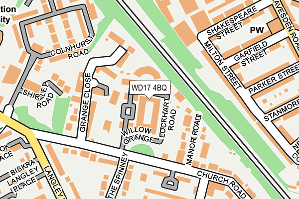 WD17 4BQ map - OS OpenMap – Local (Ordnance Survey) WD17 4BQ map - OS OpenMap – Local (Ordnance Survey)