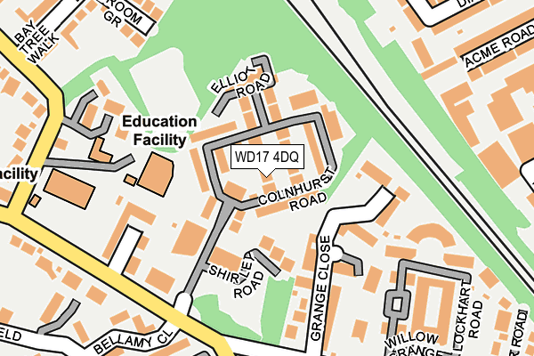 WD17 4DQ map - OS OpenMap – Local (Ordnance Survey) WD17 4DQ map - OS OpenMap – Local (Ordnance Survey)