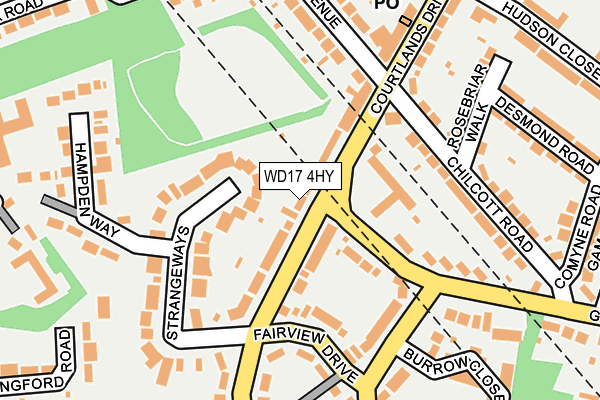 WD17 4HY map - OS OpenMap – Local (Ordnance Survey) WD17 4HY map - OS OpenMap – Local (Ordnance Survey)