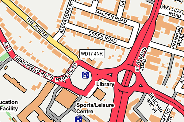 WD17 4NR map - OS OpenMap – Local (Ordnance Survey) WD17 4NR map - OS OpenMap – Local (Ordnance Survey)