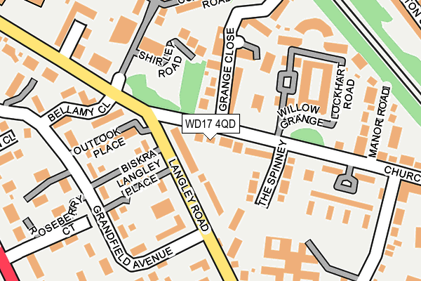 WD17 4QD map - OS OpenMap – Local (Ordnance Survey) WD17 4QD map - OS OpenMap – Local (Ordnance Survey)