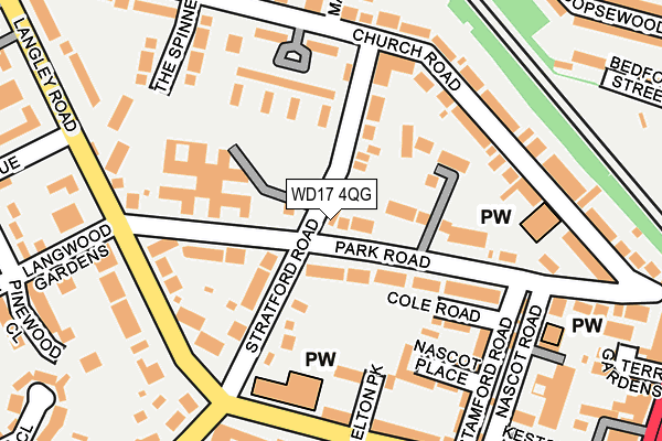 WD17 4QG map - OS OpenMap – Local (Ordnance Survey) WD17 4QG map - OS OpenMap – Local (Ordnance Survey)