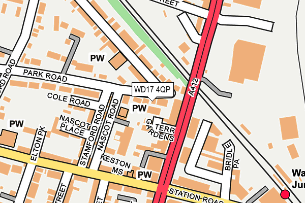 WD17 4QP map - OS OpenMap – Local (Ordnance Survey) WD17 4QP map - OS OpenMap – Local (Ordnance Survey)