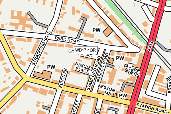 WD17 4QR map - OS OpenMap – Local (Ordnance Survey) WD17 4QR map - OS OpenMap – Local (Ordnance Survey)