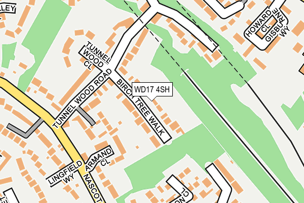 WD17 4SH map - OS OpenMap – Local (Ordnance Survey) WD17 4SH map - OS OpenMap – Local (Ordnance Survey)