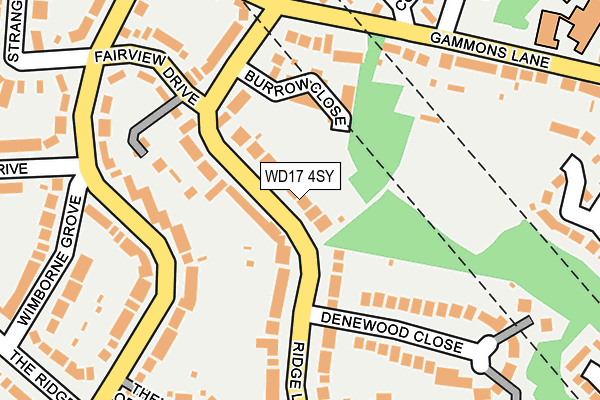 WD17 4SY map - OS OpenMap – Local (Ordnance Survey) WD17 4SY map - OS OpenMap – Local (Ordnance Survey)