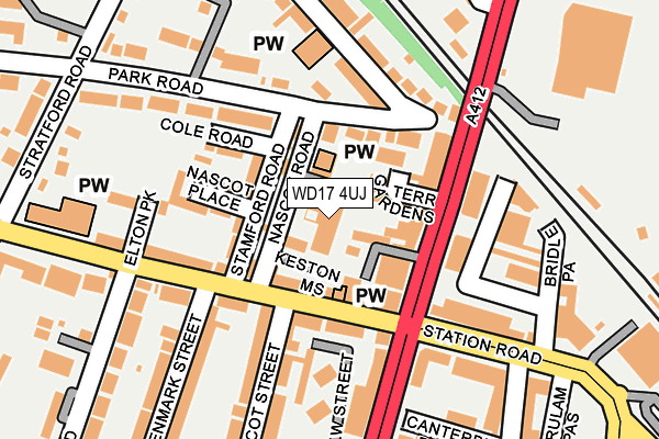 WD17 4UJ map - OS OpenMap – Local (Ordnance Survey) WD17 4UJ map - OS OpenMap – Local (Ordnance Survey)