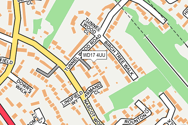 WD17 4UU map - OS OpenMap – Local (Ordnance Survey) WD17 4UU map - OS OpenMap – Local (Ordnance Survey)