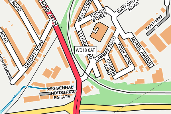 WD18 0AT map - OS OpenMap – Local (Ordnance Survey) WD18 0AT map - OS OpenMap – Local (Ordnance Survey)