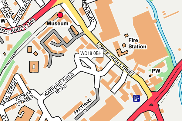 WD18 0BH map - OS OpenMap – Local (Ordnance Survey) WD18 0BH map - OS OpenMap – Local (Ordnance Survey)