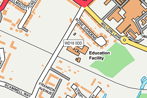 WD18 0DD map - OS OpenMap – Local (Ordnance Survey) WD18 0DD map - OS OpenMap – Local (Ordnance Survey)
