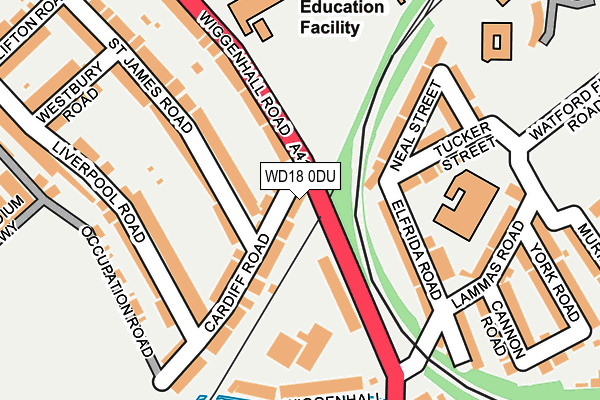 WD18 0DU map - OS OpenMap – Local (Ordnance Survey) WD18 0DU map - OS OpenMap – Local (Ordnance Survey)