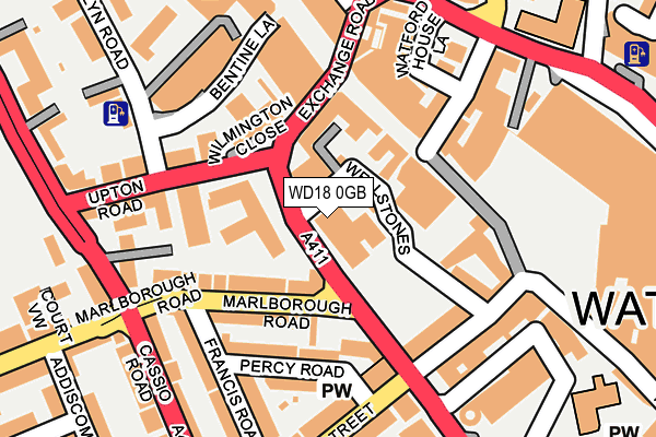 WD18 0GB map - OS OpenMap – Local (Ordnance Survey) WD18 0GB map - OS OpenMap – Local (Ordnance Survey)