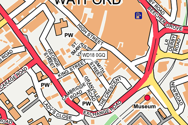 WD18 0GQ map - OS OpenMap – Local (Ordnance Survey) WD18 0GQ map - OS OpenMap – Local (Ordnance Survey)