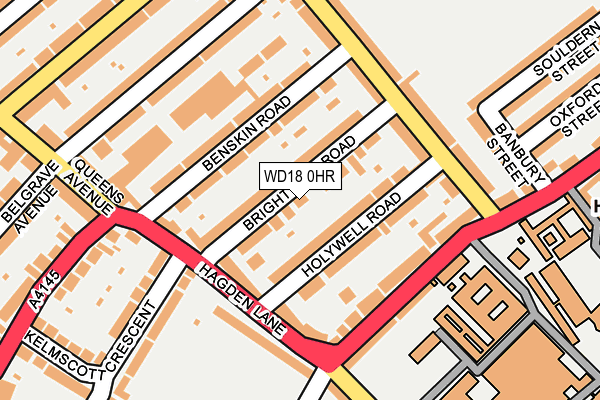 WD18 0HR map - OS OpenMap – Local (Ordnance Survey) WD18 0HR map - OS OpenMap – Local (Ordnance Survey)