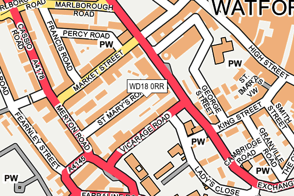 WD18 0RR map - OS OpenMap – Local (Ordnance Survey) WD18 0RR map - OS OpenMap – Local (Ordnance Survey)